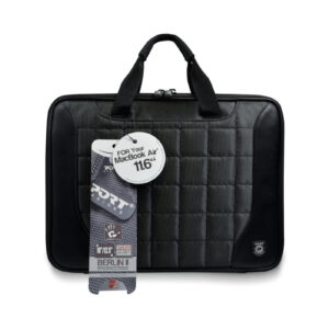 Port Berlin Black 12" Clamshell Bag - Image 1