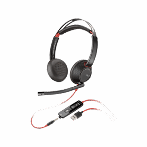 Poly Blackwire 3320 Stereo Microsoft Teams Certified USB-C Headset +USB-C/A Adapter - Image 1