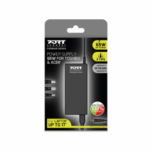 Port 65W Acer & Toshiba AC Adapter - Image 1