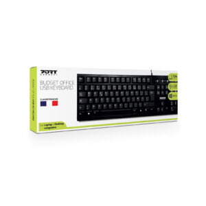 Port Black Office USB Keyboard - Image 1