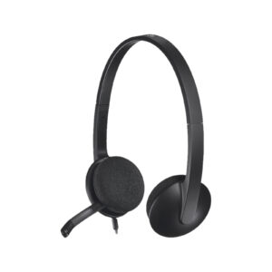 Logitech H340 Black Computer Stereo USB Headset - Image 1