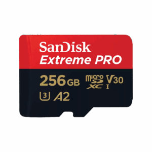 Sandisk Extreme Pro 256GB 4K Video MicroSDXC Card with Adapter - Image 1